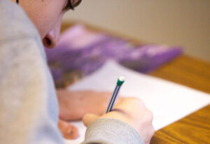 summative-remote Student taking a quiz