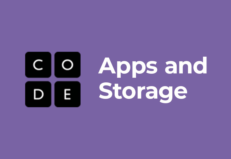 Code.org Apps and Storage