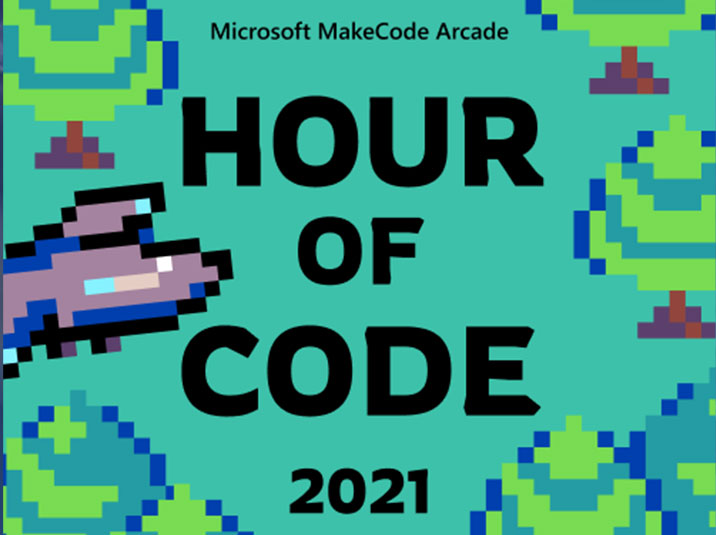 Microsoft MakeCode Hour of Code 2021 logo