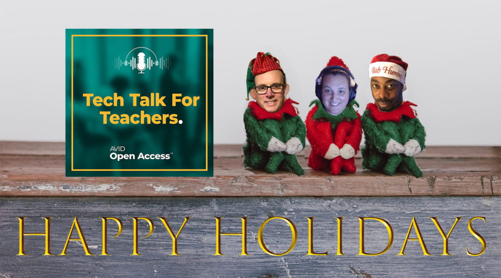 Tech Talk for Teachers Hosts as Elves on the Shelf for the holidays
