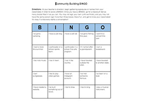 Bingo template