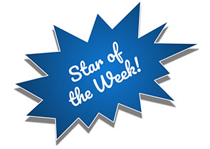 Star of the week sticker template