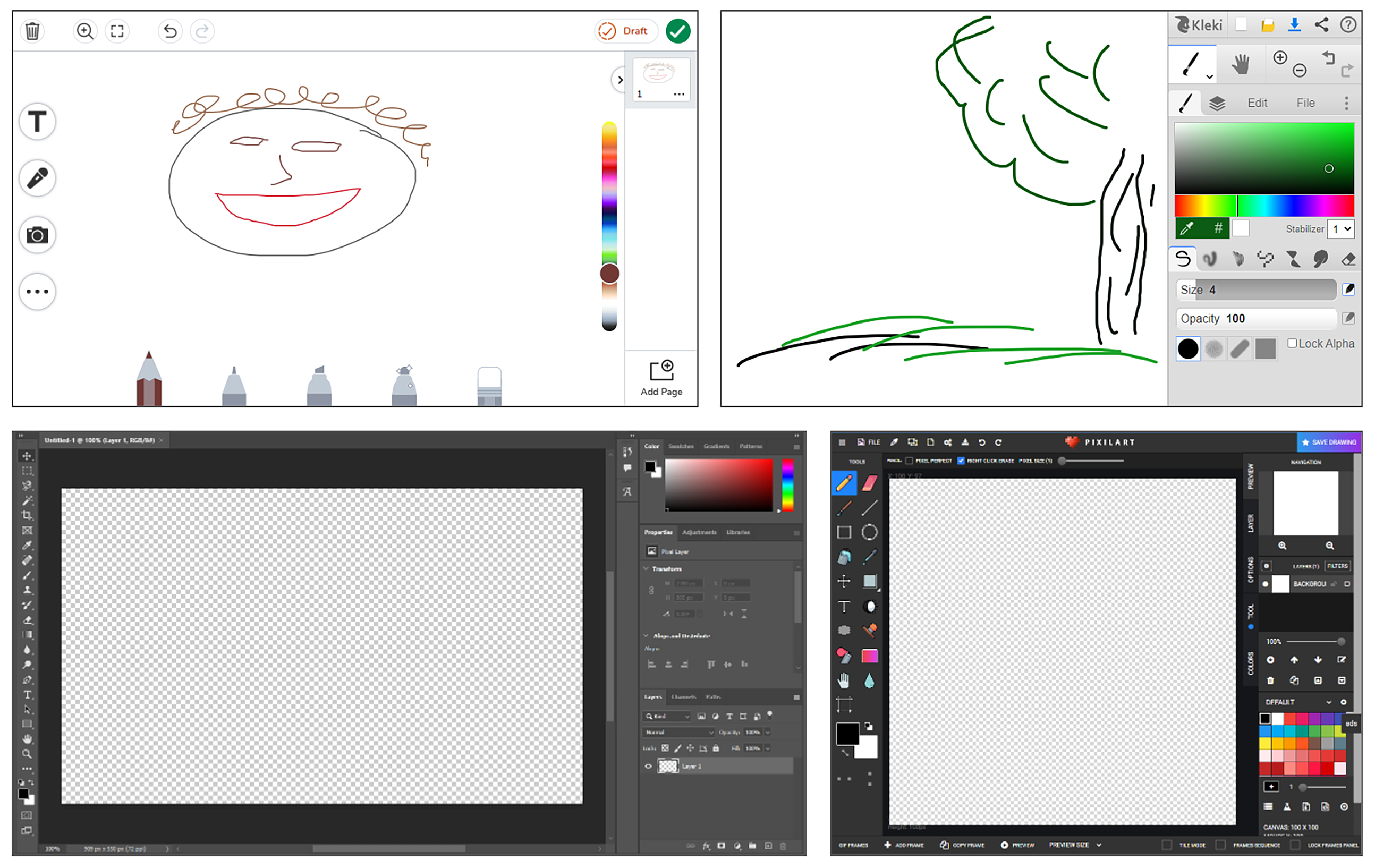 Drawing Challenge  Trying Out a Free Online Art Program (Kleki) 