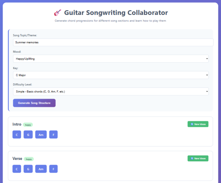 This screenshot shows the updated app with Difficulty Level dropdown included.